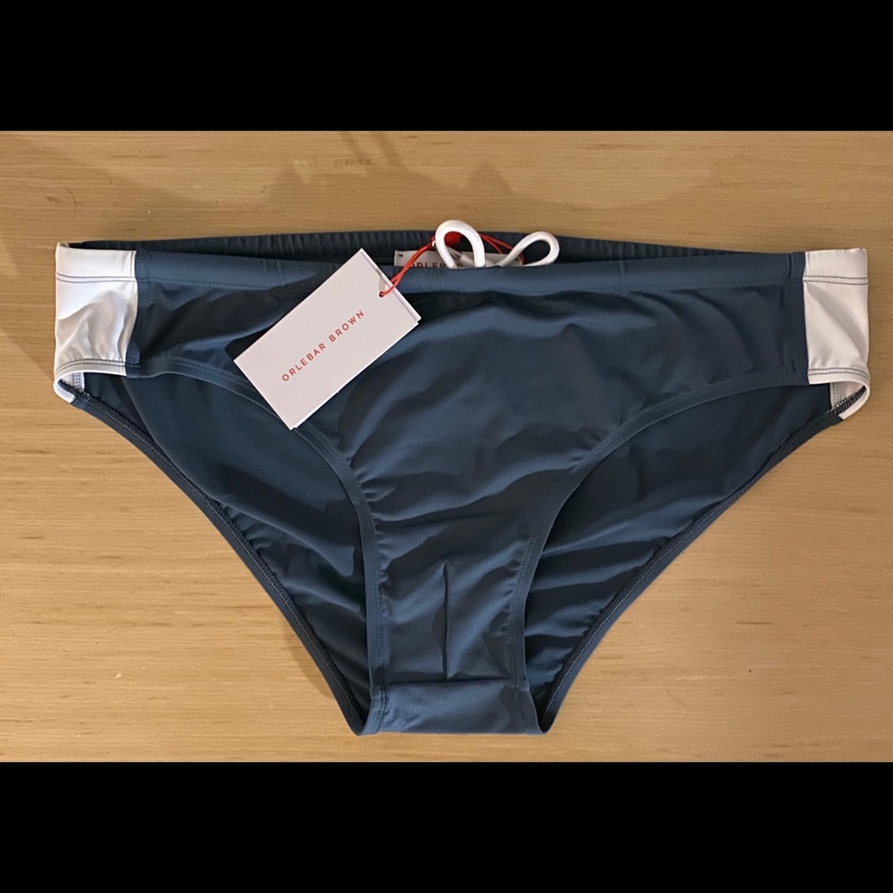 NWT Orlebar Brown XL Dachshund Sport in Steel Gray